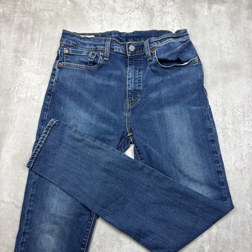 Levi's Premium Lot 512 Jeans Mens 31x32 Slim Taper Blue Wash Slim Stretch USA